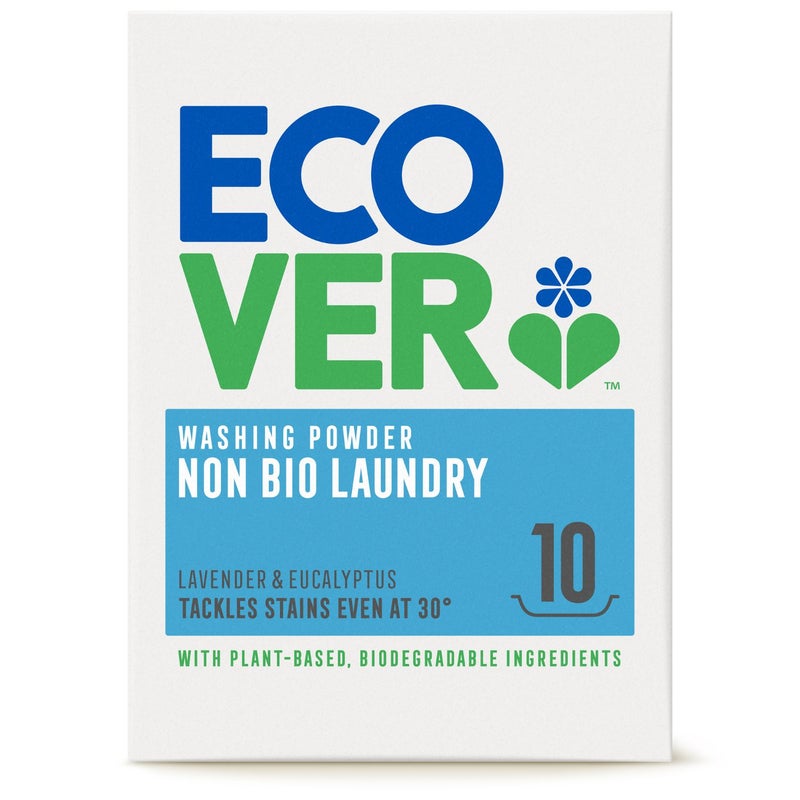 ecover Non-Bio Laundry Detergent Powder for Bright White and Color Garments - 750 grams - Image 1